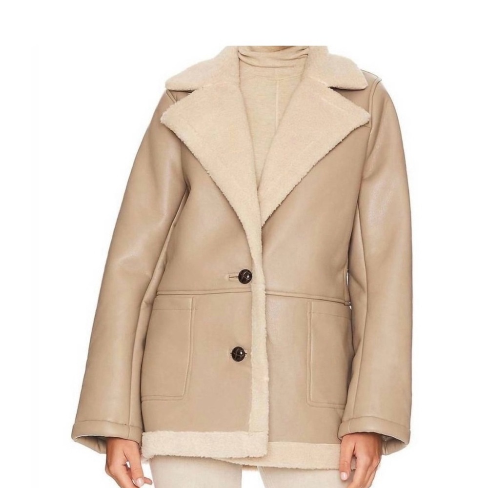 REVOLVE Astr Tan Teddy Jacket